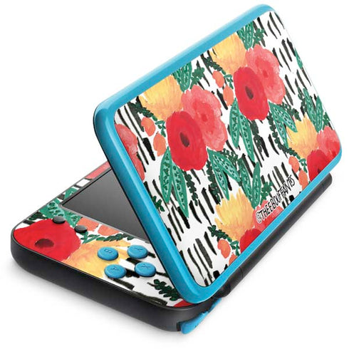 Bouffants and Broken Hearts Bouquets Print 3 Nintendo 2DS XL (2017) Skin